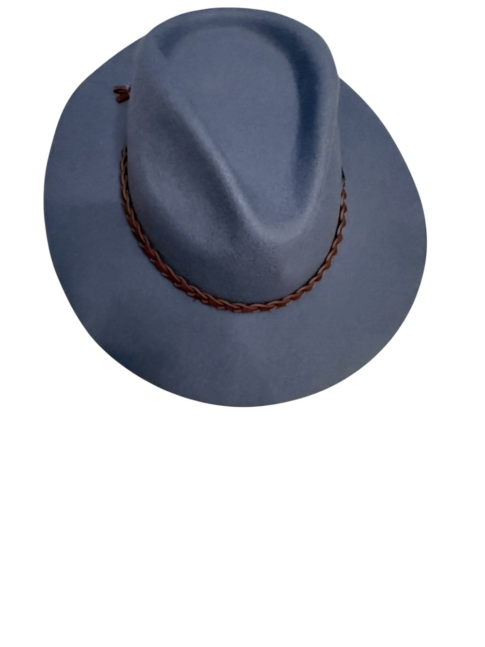 Brixton Gray Wide-Brim Felt Hat Adjustable Size Medium NWT